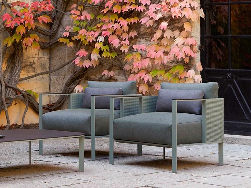 GANDIABLASCO Садовое кресло из термо-лакированного алюминия с подлокотниками Solanas sun-id-1403685 - Вид №8