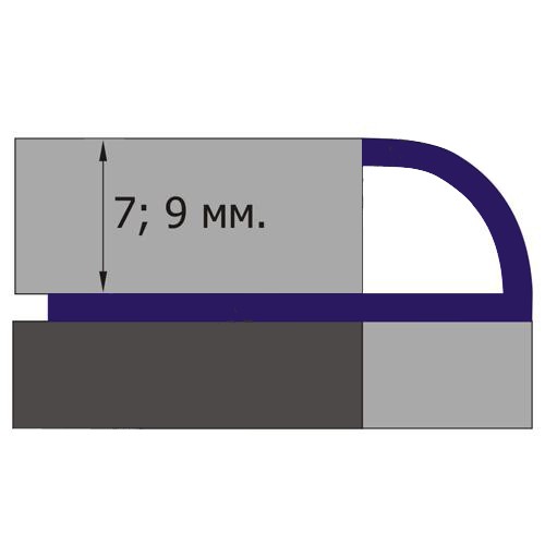 Уголок 31R (23) кофейный 9 мм нар Santreyd 254842 - Вид №1