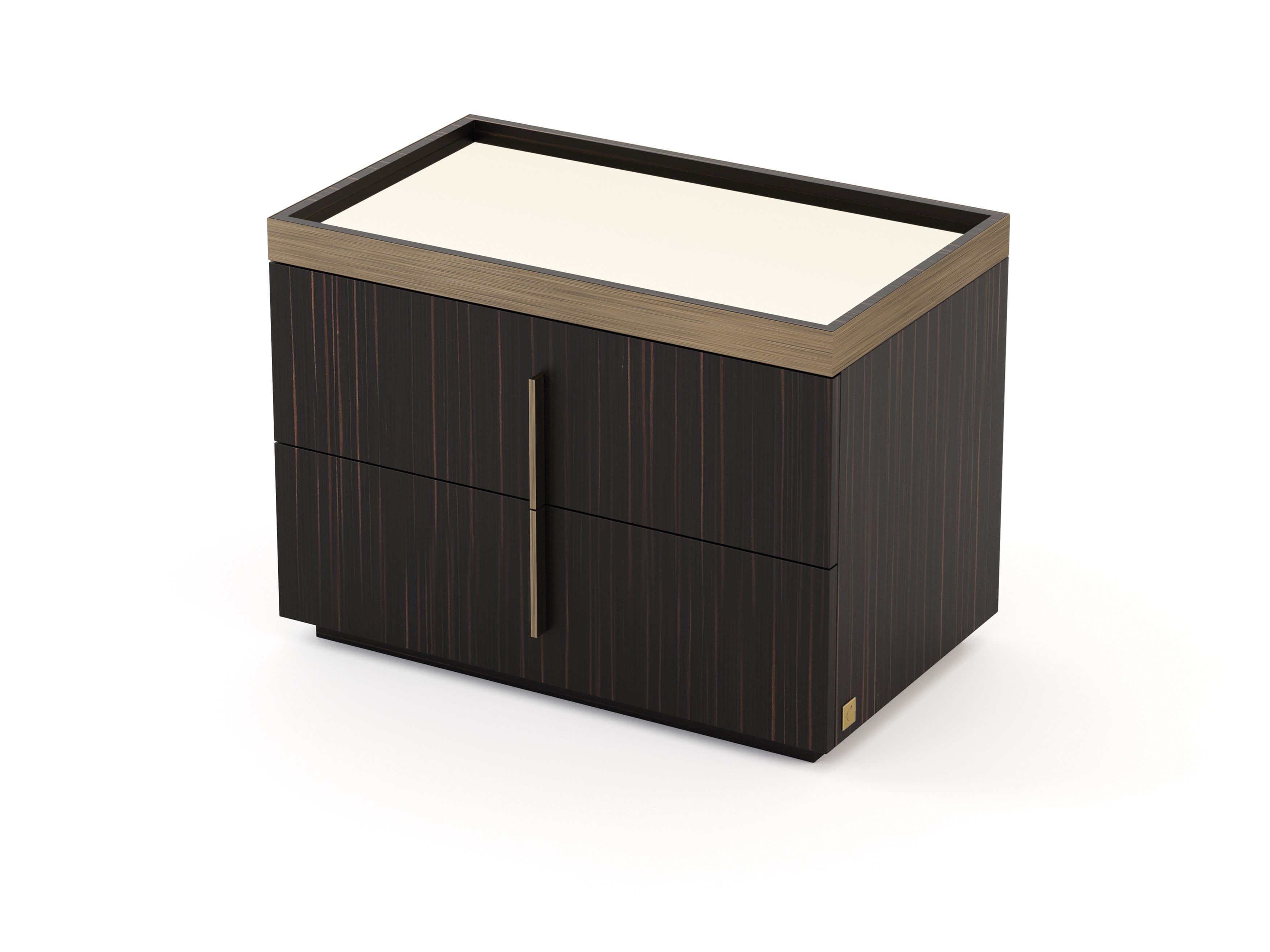 Прямоугольная прикроватная тумбочка из шпона с ящиками Stylish Club ARCH-00040121 - Вид №14