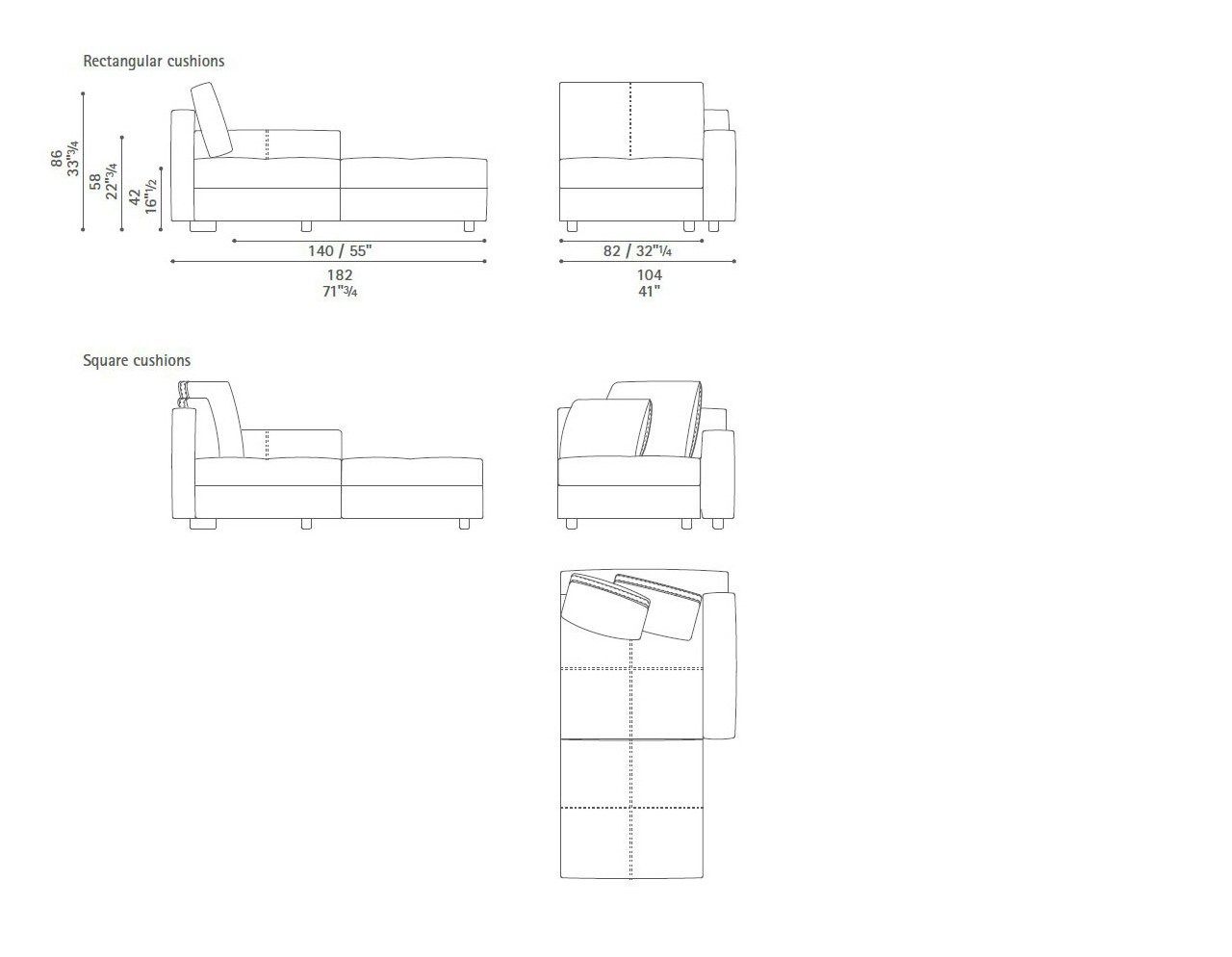 Кожаный модульный угловой диван Poltrona Frau коллекция - диваны и кресла ARCH-00060847 - Вид №43