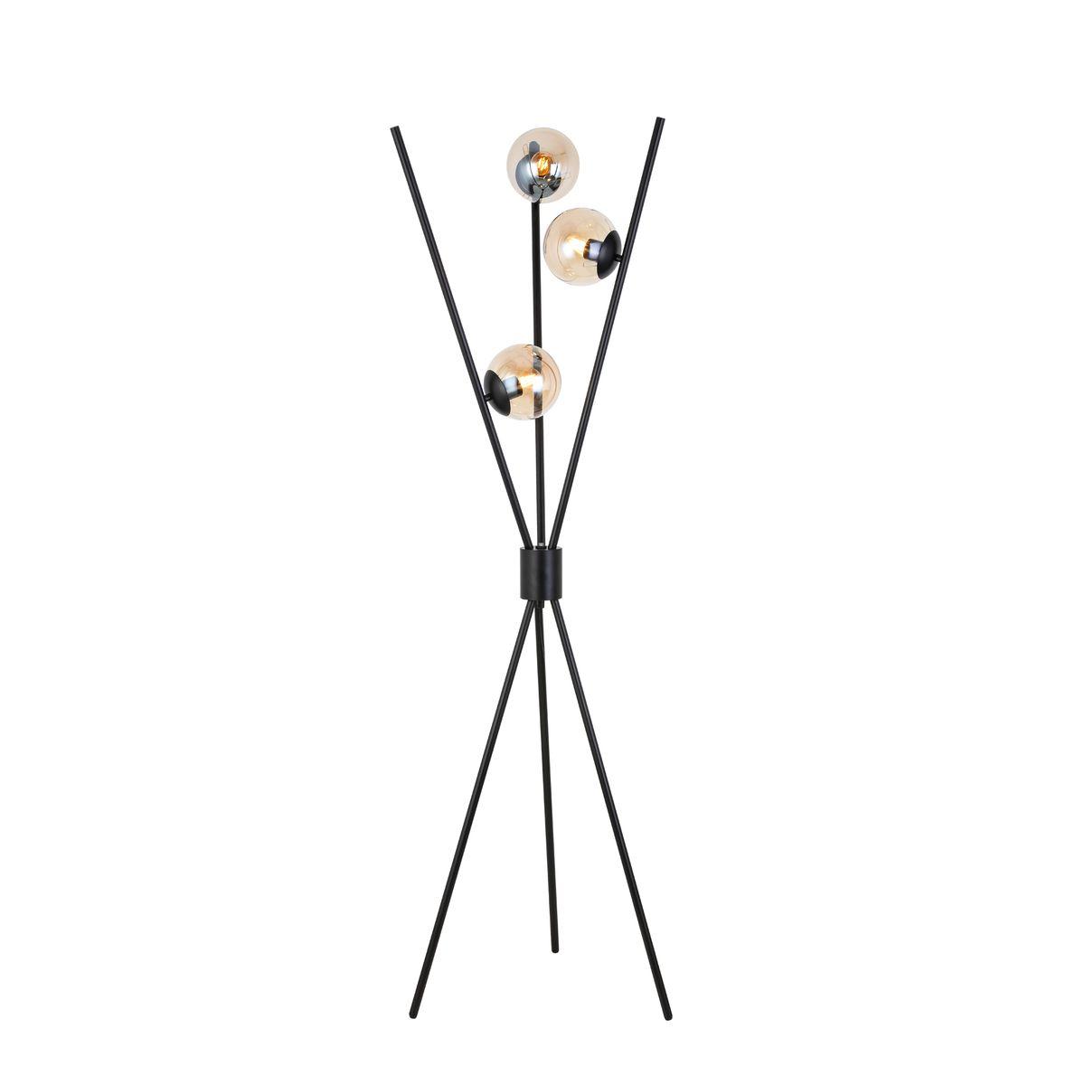 Торшер со стеклянным плафоном на треноге черный Stampo SL549.505.03 ST LUCE STAMPO 00-3908523 Черный  - Вид №2