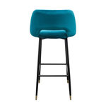 FUVE0013 Барный стул Fulham в цвете Petrol Blue Velvet ijlbrown  - Вид №8
