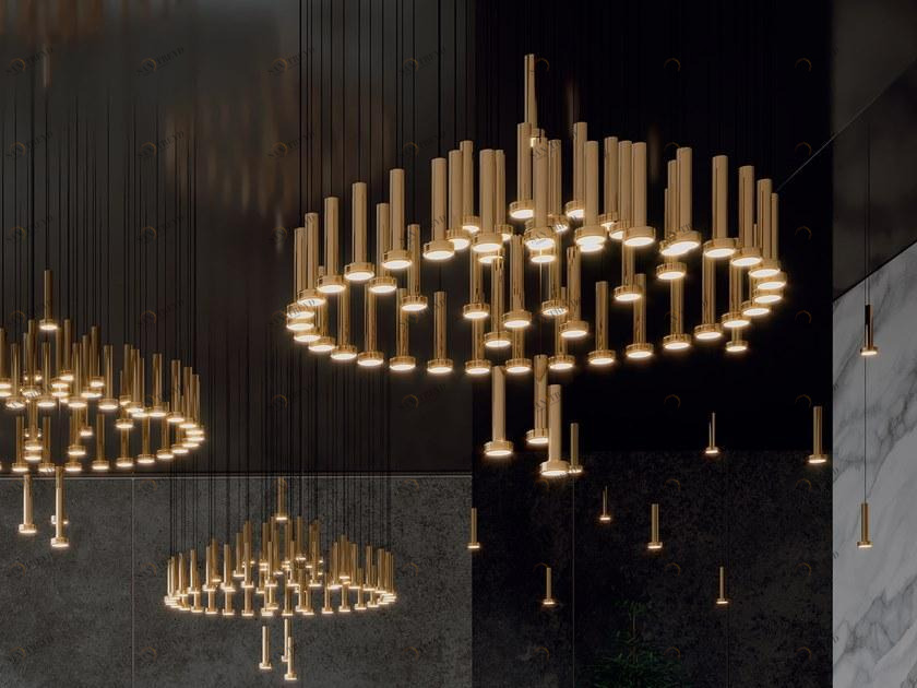 Euroluce Lampadari Светодиодная металлическая люстра sun-id-1512860