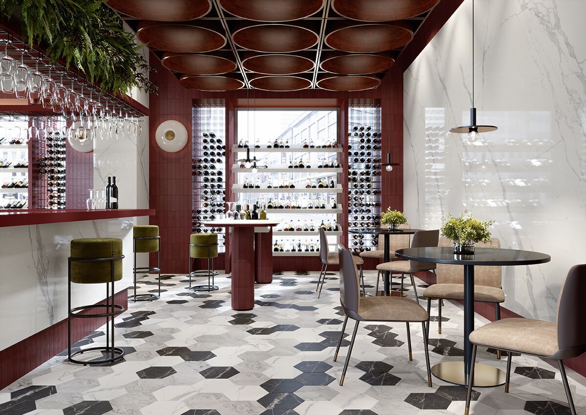 Пол / керамогранит с мраморным эффектом Marca Corona скульптурная ARCH-00137280 - Вид №7