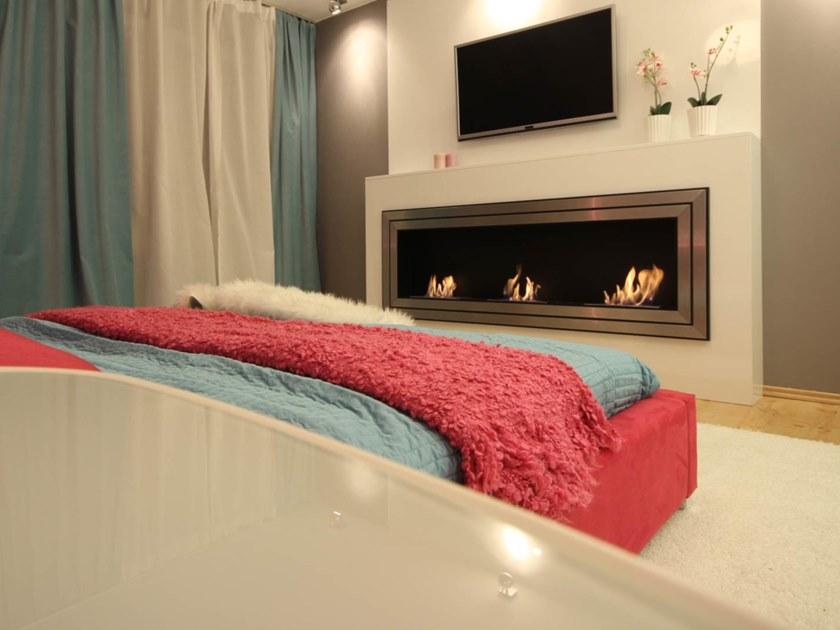 Kratki Встроенный камин из стали и биоэтанольного стекла на стене sun-id-1379934 - Вид №7