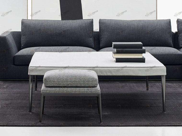 B&B Italia Квадратный тканевый журнальный столик Mirto indoor Imt135