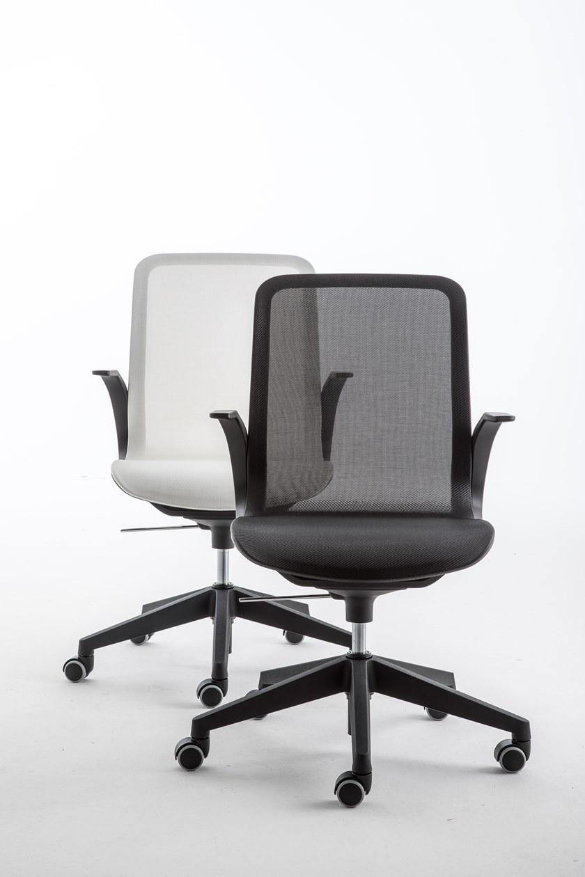 Luxy Стул для руководителя из нейлона® с подлокотниками и средней спинкой Smartlight sun-id-1480599 - Вид №9