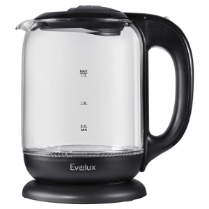 9160739 Электрочайник Evelux EWK 0902 G черный