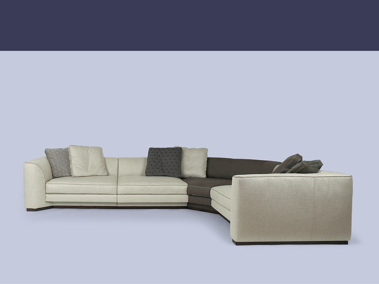 Изогнутый диван из ткани Borzalino Franklin ARCH-00033176 - Вид №9