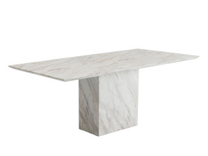 Мраморный прямоугольный обеденный стол