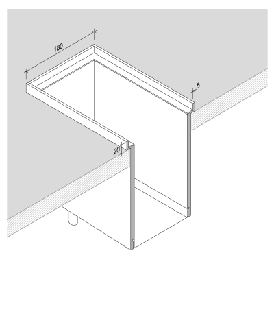 DOMUSOMNIA Встраиваемый кухонный канал EasyRack Kitchen STEP 1500, Цвет Черный KFS1500BX - Вид №1