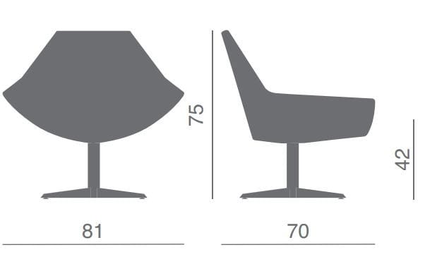 Кожаный спиц поворотный стул Kastel Каяк ARCH-00084338 - Вид №2