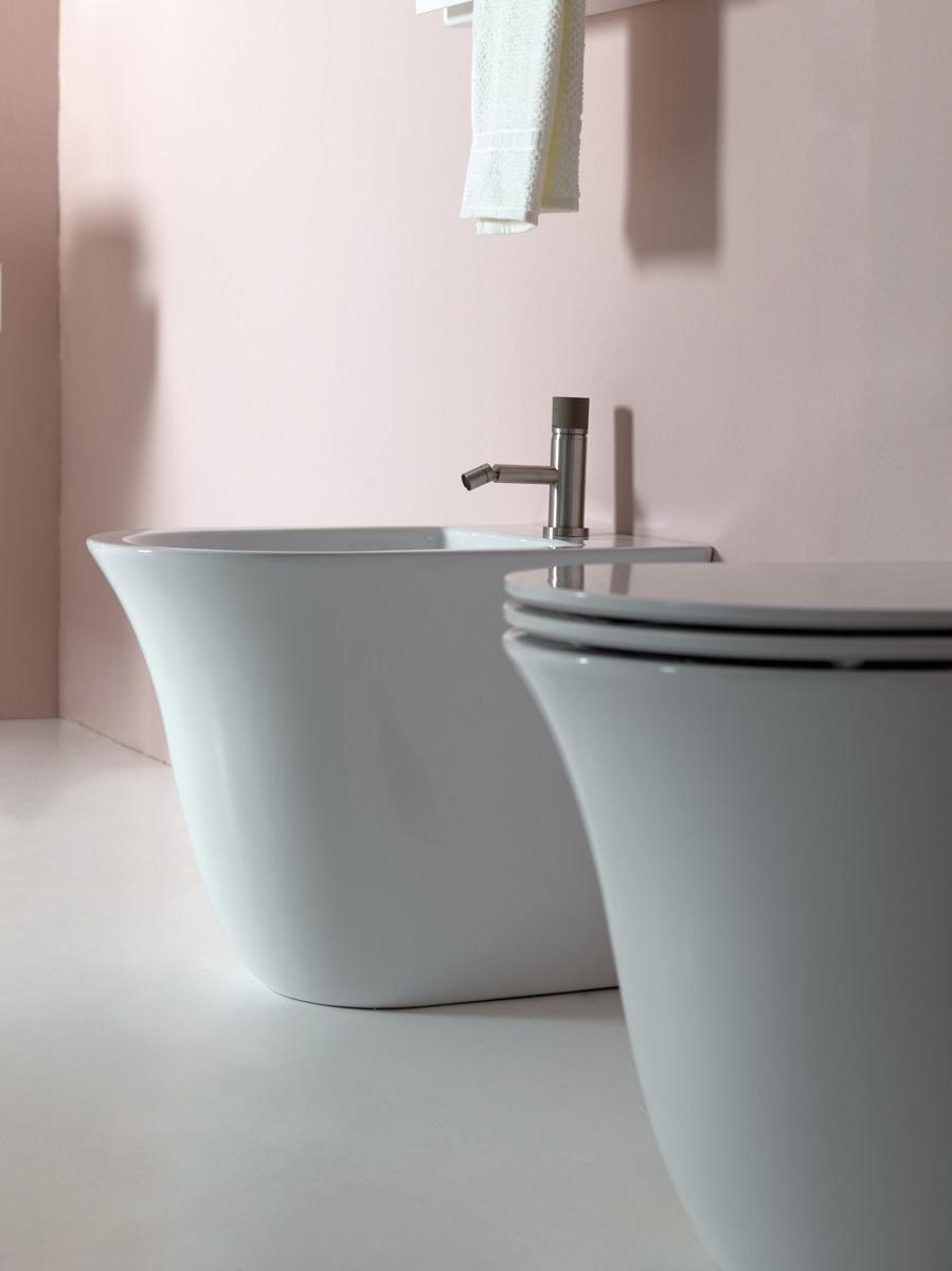 FLBI012 Напольное биде приставное GSG CERAMIC Flut - Вид №4