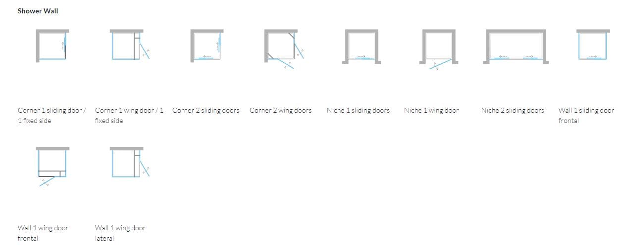 Угловая душевая кабина с раздвижной дверью ARBLU восемь ARCH-00078463 - Вид №7