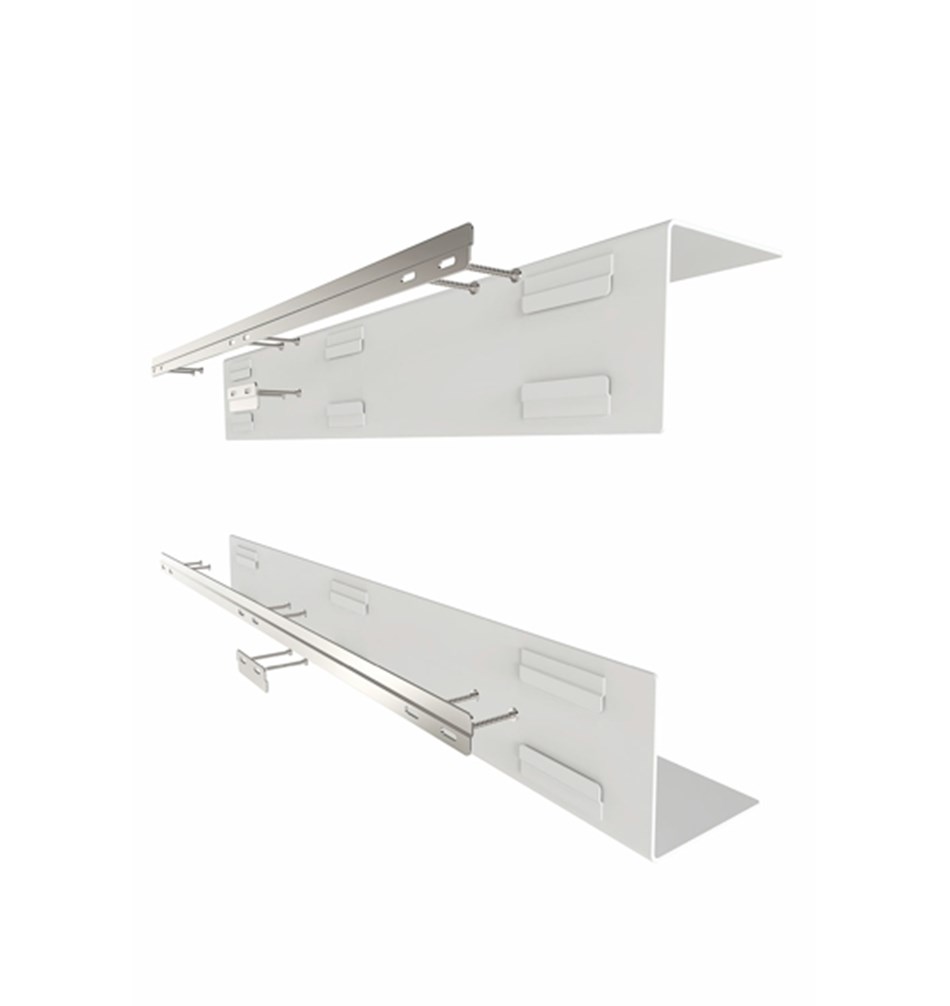 FROST Полка 4025 25x15x60cm » белая Алюминий Белый U4025-W  - Вид №6