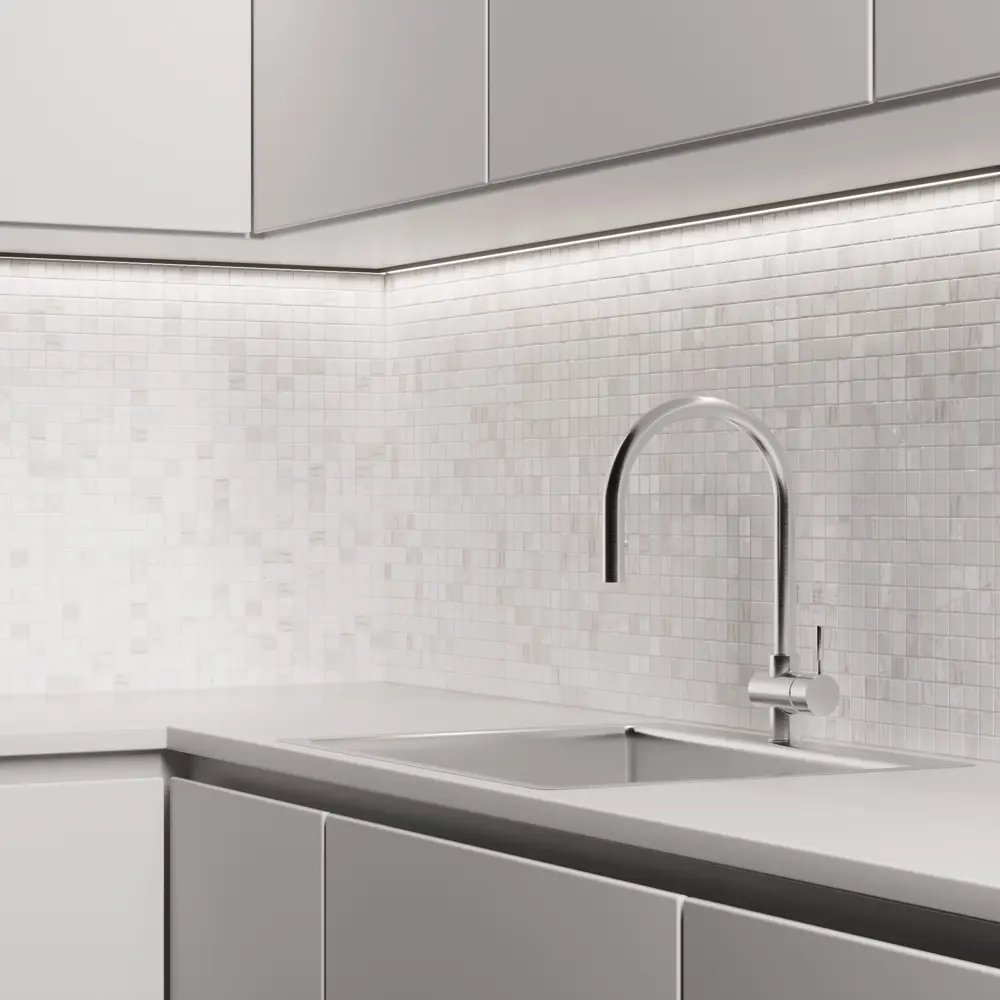Мозаика Iris White стекломасса 31.1x4.9 см цвет белый Santreyd Мозаика Onix STLM-2055025 - Вид №6