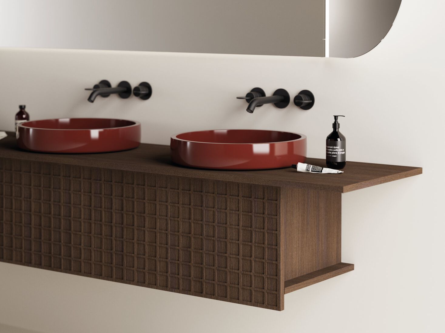 Деревянный подвесной умывальник Agape BLOQUE ARCH-00061805 - Вид №3