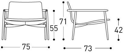 Varaschin Садовое кресло из ткани с подлокотниками Lapis 241l - Вид №5