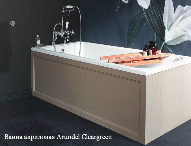Burlington Arundel для ванны Cleargreen 170см x 75см Белый E30  - Вид №2