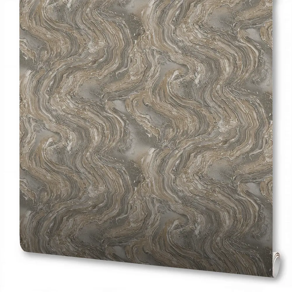 Обои флизелиновые Wallsecret Michelan коричневые 1.06 м 8851-26 89346563 STLM-2172120