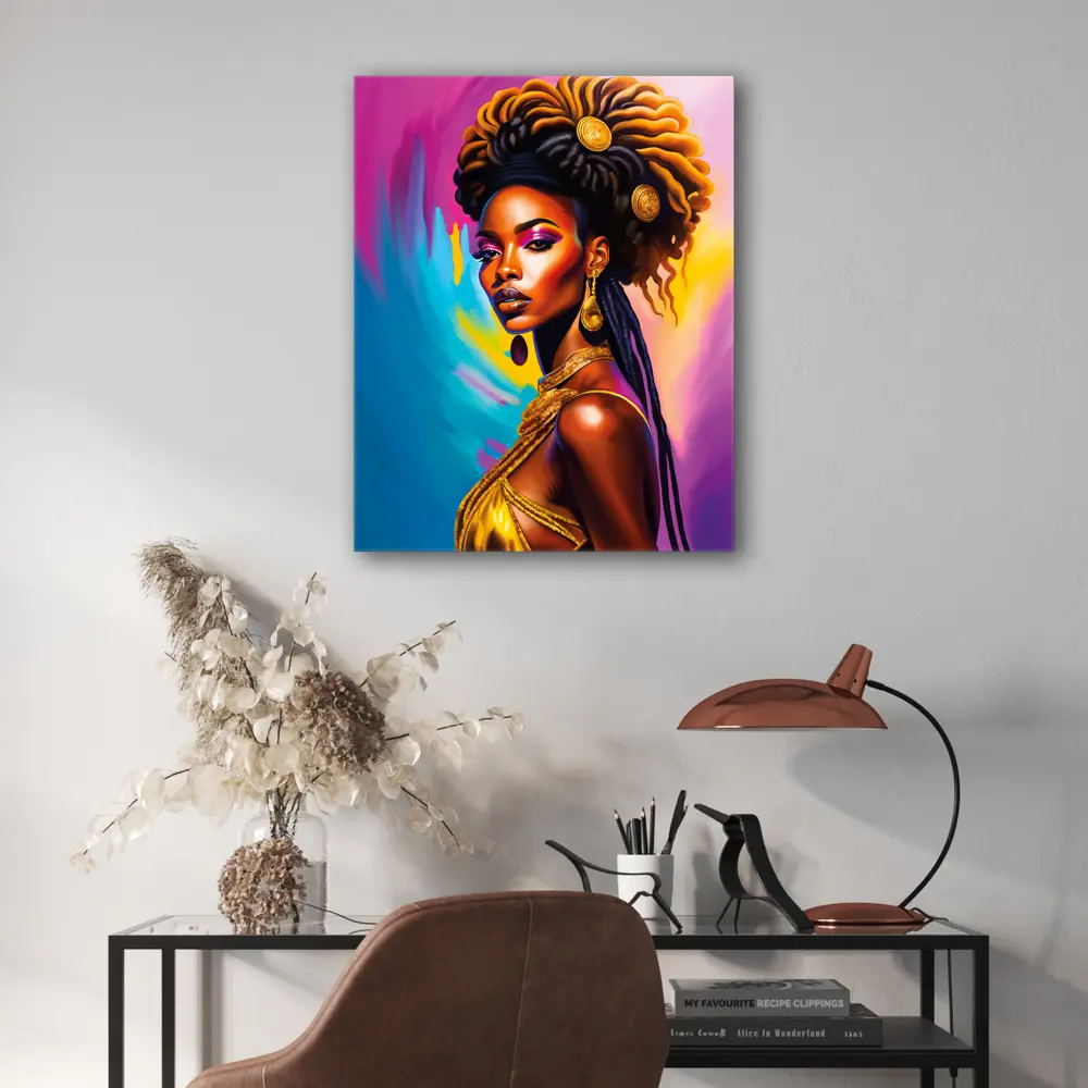 Картина на стекле Postermarket Красочная леди 40x50 см STLM-2130178 - Вид №2