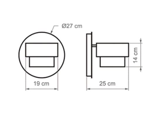 Регулируемая металлическая настенная лампа luxcambra Kan ARCH-00125723 - Вид №6