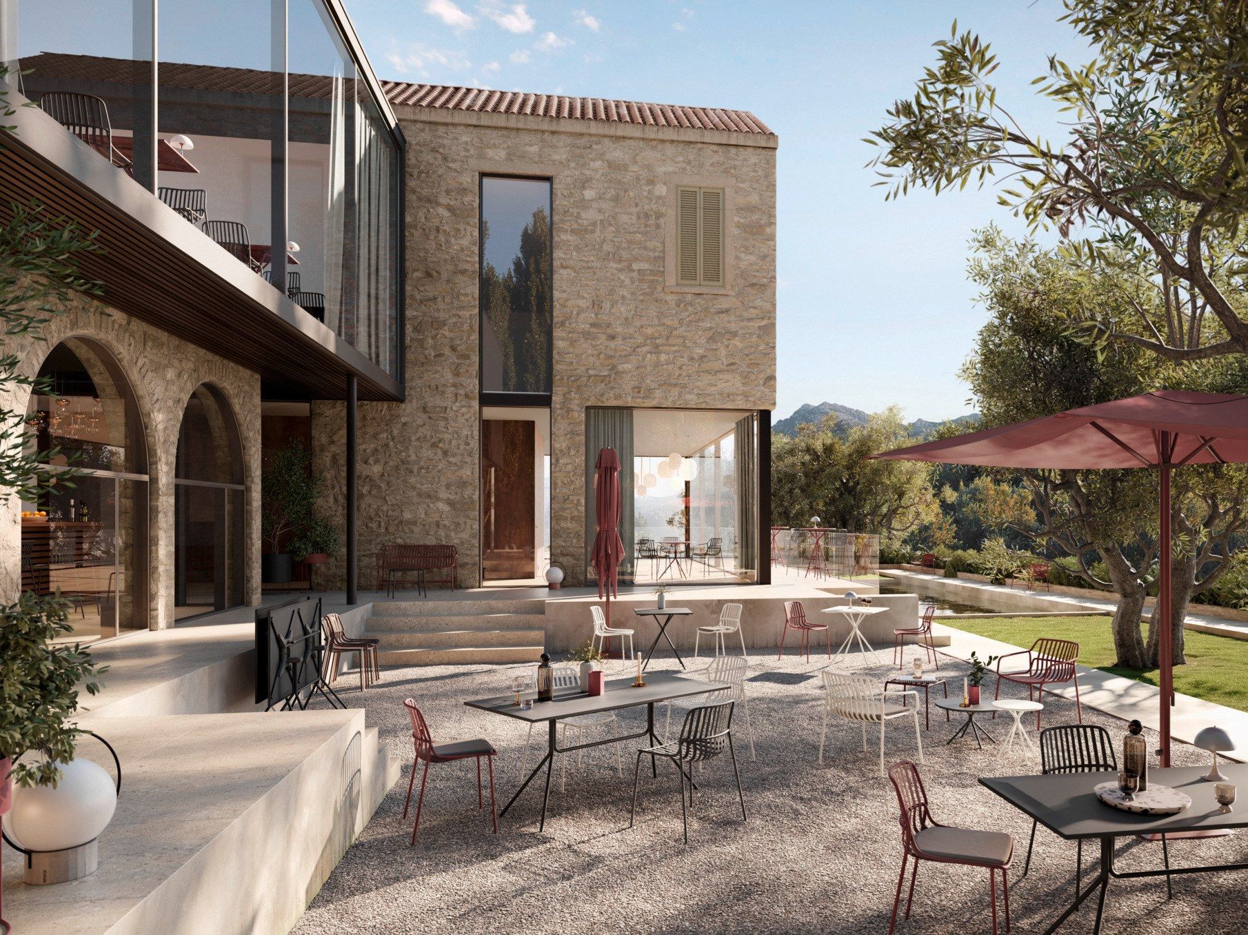 Штабелируемое стальное кресло с порошковым покрытием Brunner crona steel ARCH-00054267 - Вид №5