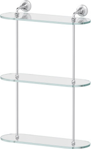 STI 017 Полка 3-х ярусная 40 cm 3SC STILMAR CHROME