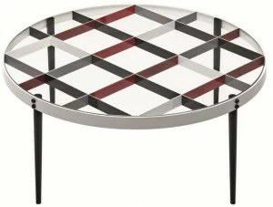 Molteni & C. Круглый журнальный столик из хрусталя Heritage