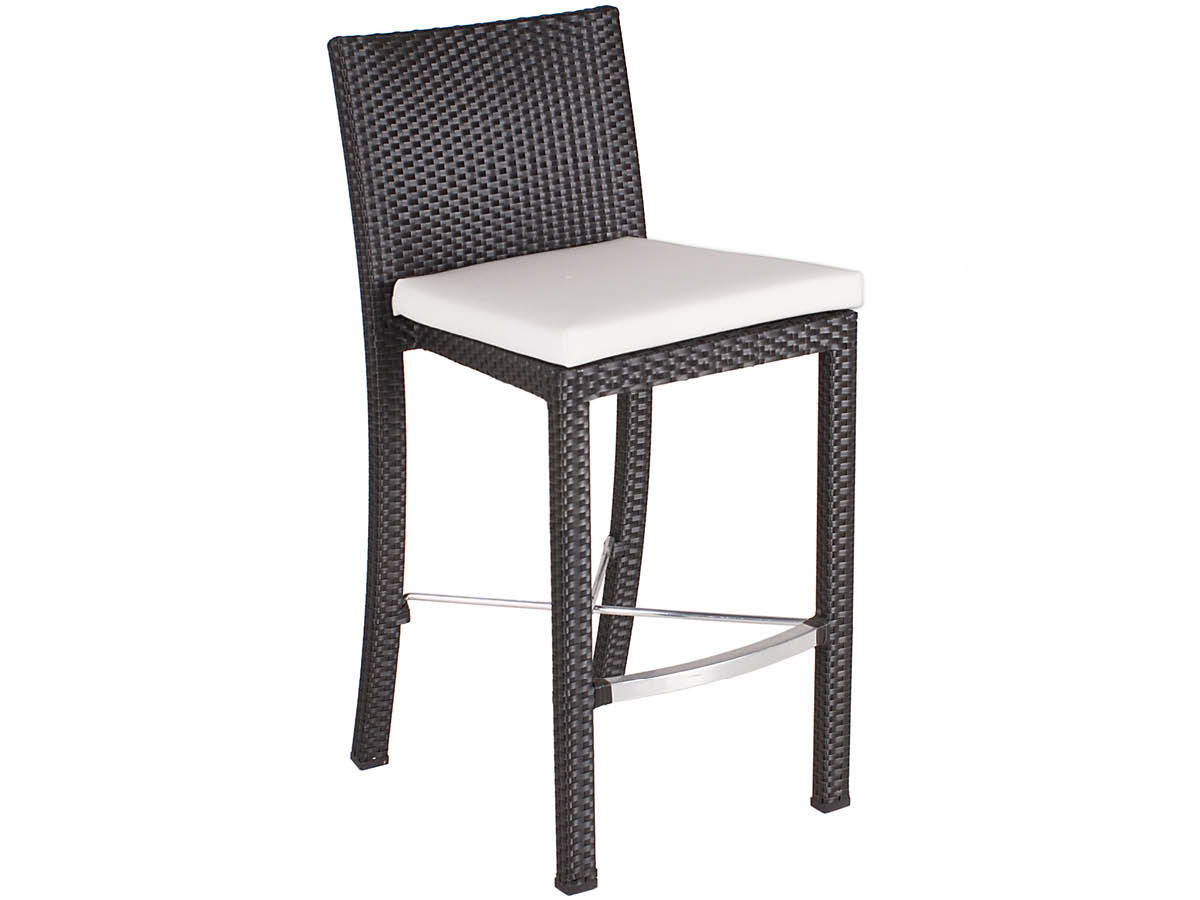 98.00.0719 Барный набор Bellini mocca 10 шт. - в том числе 4 барных стула Bellini mocca, 4 подушки сиденья Classic Ecru, 1 барная стойка со стеклянной столешницей Bellini mocca Mbm  - Вид №1