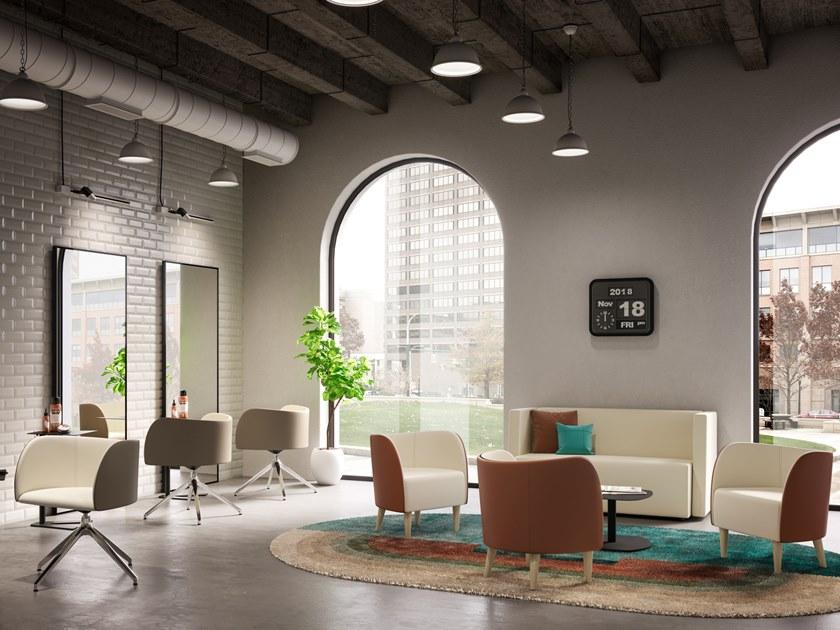 Arte & D Кресло из ткани с подлокотниками Round W-n 1615 v - Вид №5