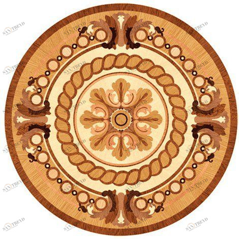 Художественный паркет Da Vinci Розетка 26-162 Дуб Селект (Гладкая) х1000диаметр мм 260090162