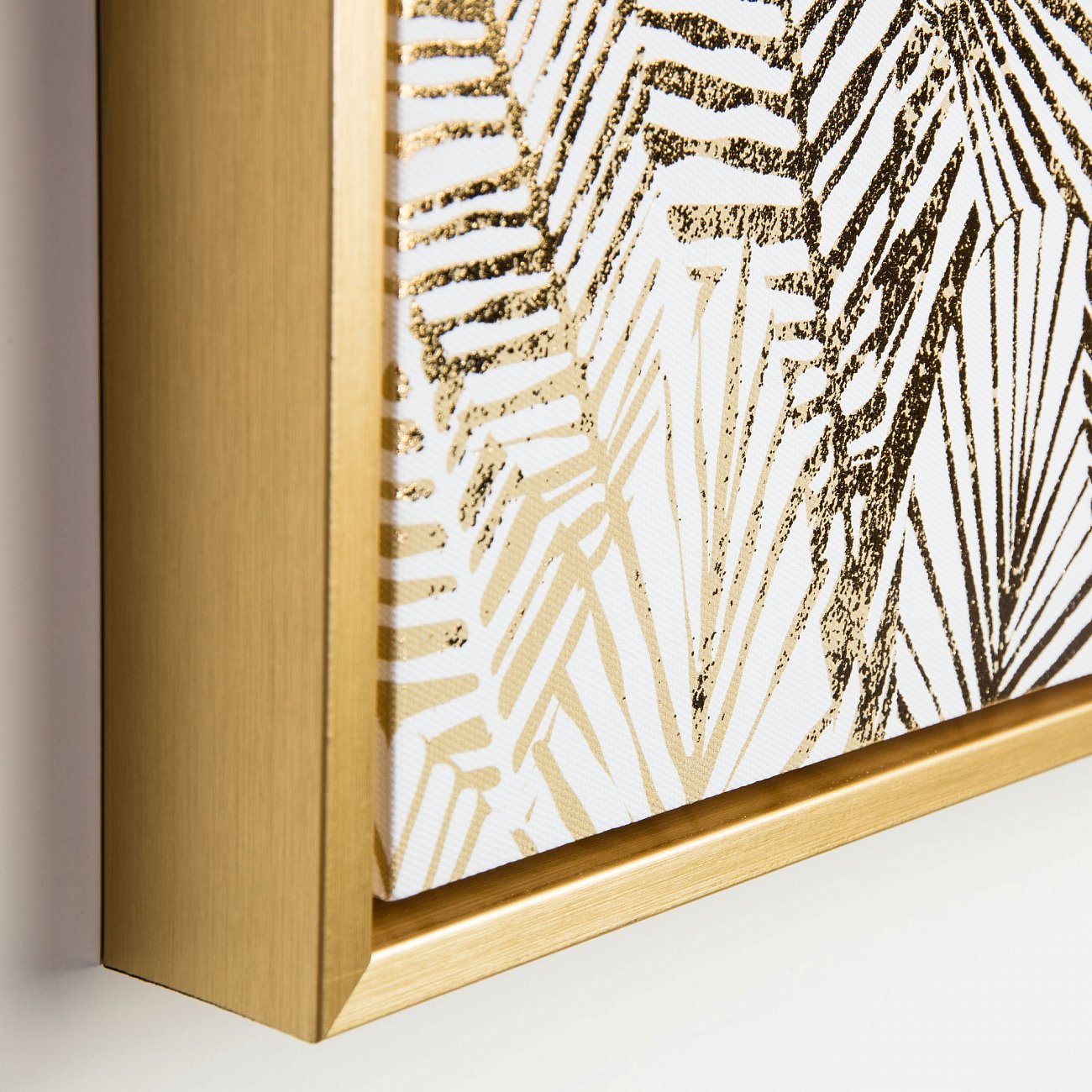 Картина на холсте 40х40 см "Золотые листья" Ibisco от La Forma LA FORMA IBISCO 343082 Бежевый;белый;золото - Вид №2