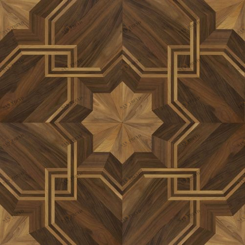 Художественный паркет Da Vinci Щитовой 26-015 Дуб (Гладкая) 500х500 мм 26010015