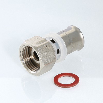 VTm.222.N.001604 Пресс-фитинг с накидной гайкой Valtec 16 мм х 1/2"  - Вид №7