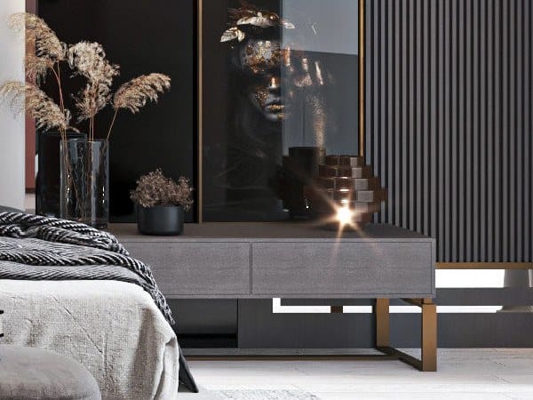 Деревянная прямоугольная тумбочка с ящиками CASA +39 Calipso ARCH-00137166