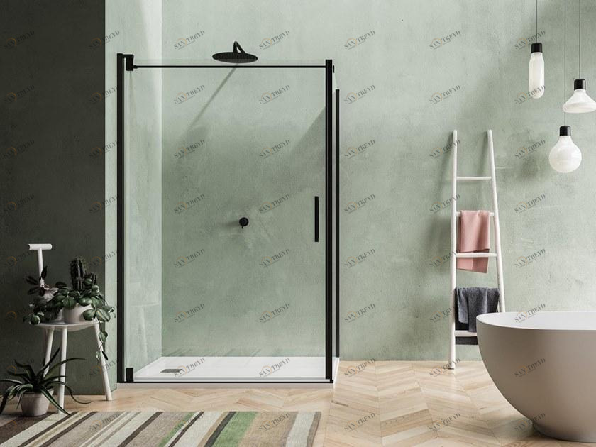 Karol Угловая душевая кабина с поворотной дверцей Blackberry Karolitalia sun-id-1495059