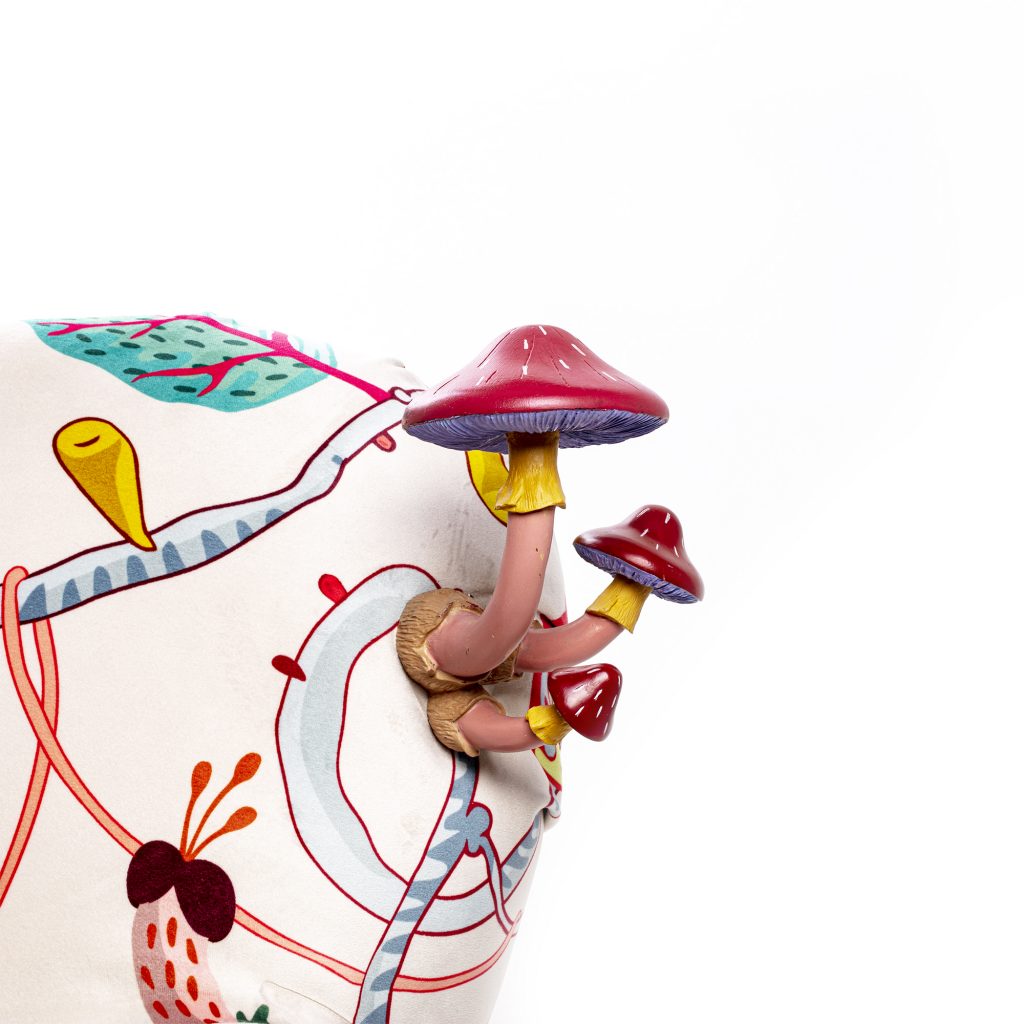 Вешалка декоративная 16х17,5 см розово-красная Mushroom Coloured SELETTI  00-3883294 Красный  - Вид №3
