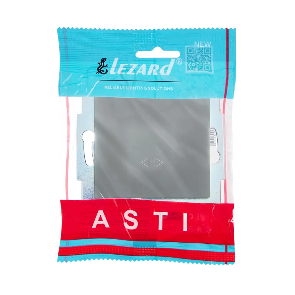 Выключатель промежуточный встраиваемый Lezard Asti 1 клавиша цвет платина STLM-2150068 - Вид №3