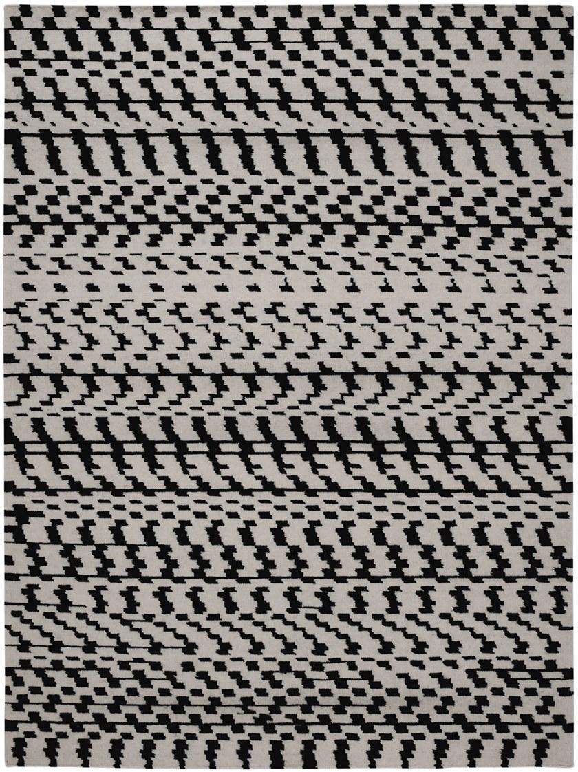 I + I Прямоугольный коврик из шерсти и хлопка с геометрическими мотивами  C 60m - c 60l  - Вид №2