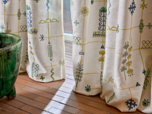 Хлопчатобумажная и льняная ткань для штор