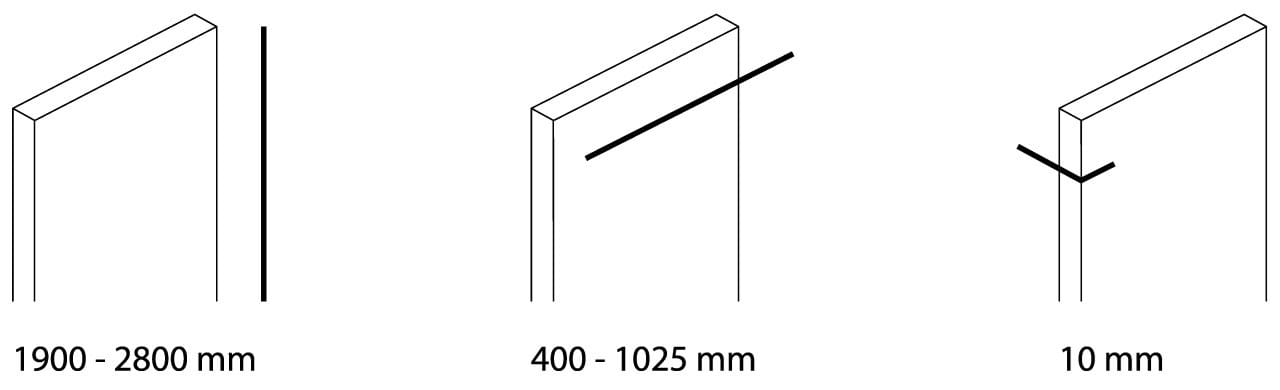 Стеклянная распашная дверь HenryGlass VITRA ARCH-00067721 - Вид №7