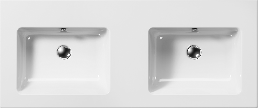 8845111 Подвесная раковина настенная овальная GSI ceramica Pura белая - Вид №1