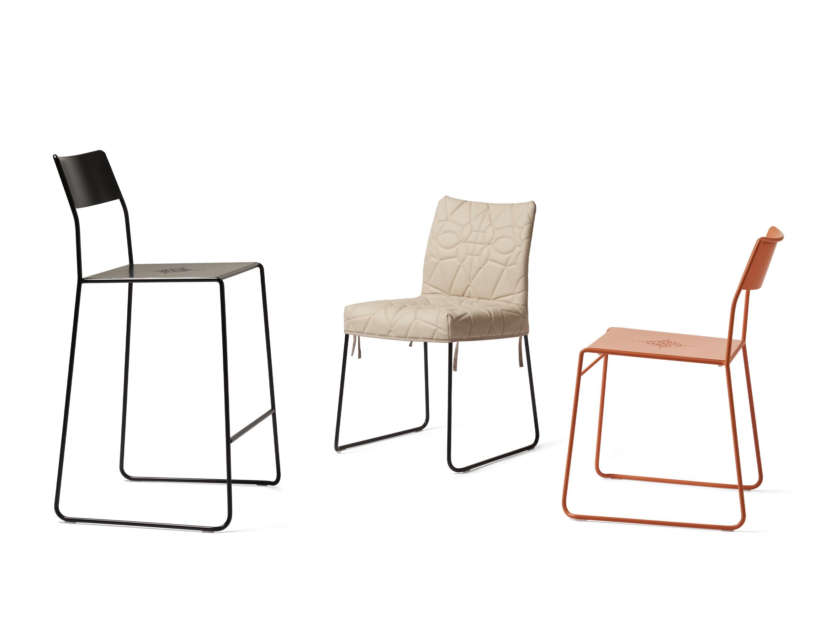 Стальной штабелируемый табурет с порошковым покрытием Opinion Ciatti Nigelle ARCH-00035400 - Вид №3