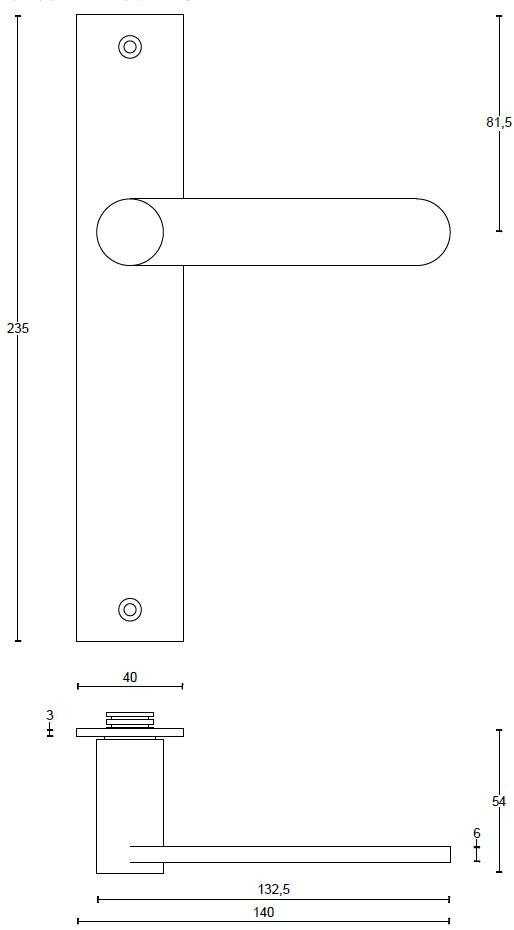 Formani Ручка из нержавеющей стали с матовым покрытием на пластине Tense Bb103p236 - Вид №3