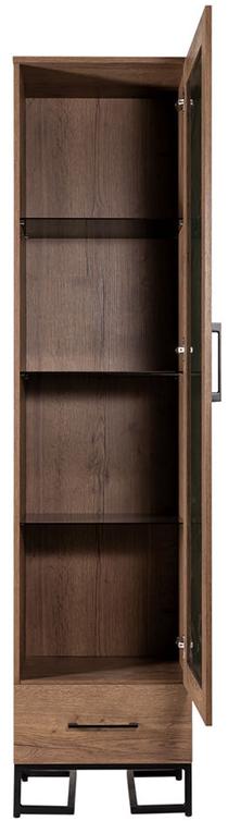 2514 Шкаф витрина Loft Дуб Табак R-HOME 40092925H_Табак - Вид №3