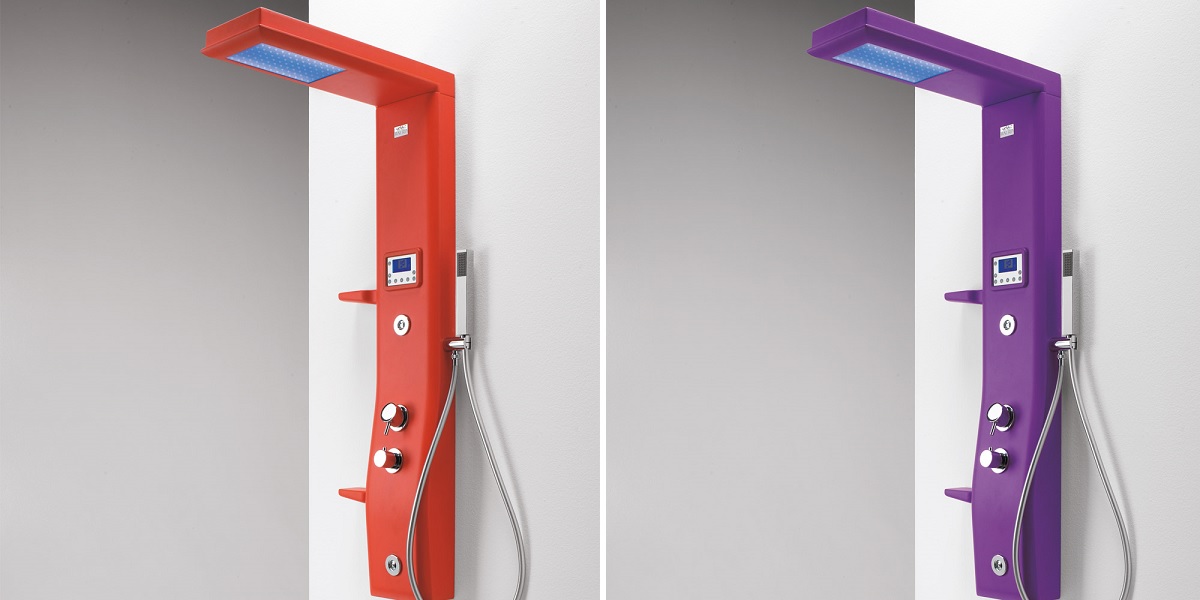 Душевая колонна Etoile White-Grey 125 см базовая 4ETA3N0WG Gruppo Geromin - Вид №2