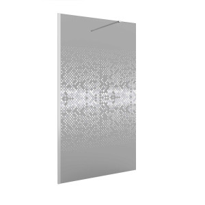 26904 SALGAR Душевая перегородка HEAVEN BATH Walk в ванне с анти-известковым покрытием Fumé Deco 4 до 400 x 1500 мм