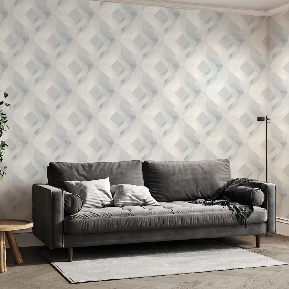 Обои флизелиновые Энигма серые абстрактные 1.06 м 89439242 Santreyd STLM-1581563 - Вид №3