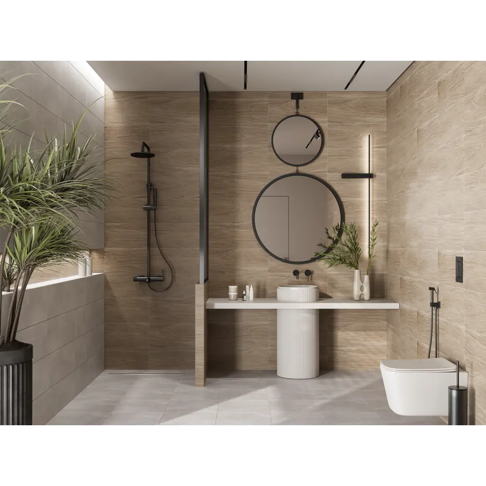 Плитка настенная Gracia Ceramica Java A0552D19601, 25x60 см 1.2 м² матовая цвет бежевый 89340864 STLM-2002539 - Вид №4